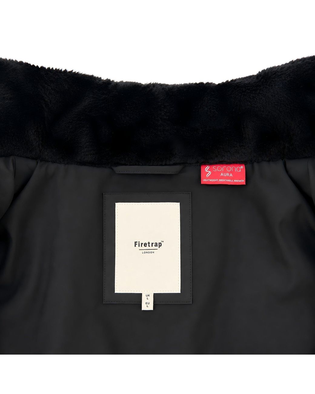 Firetrap Black Firertrap Bubble Jacket for men