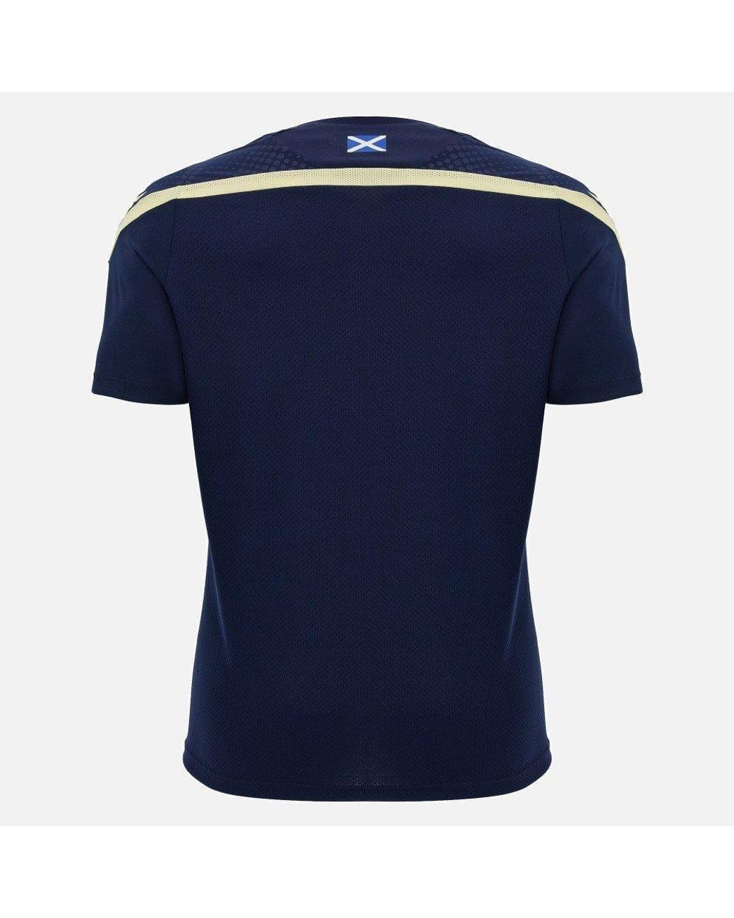 MACRON Blue Scotland Rugby Six Nations 2024/25 Short-Sleeve T-Shirt for men