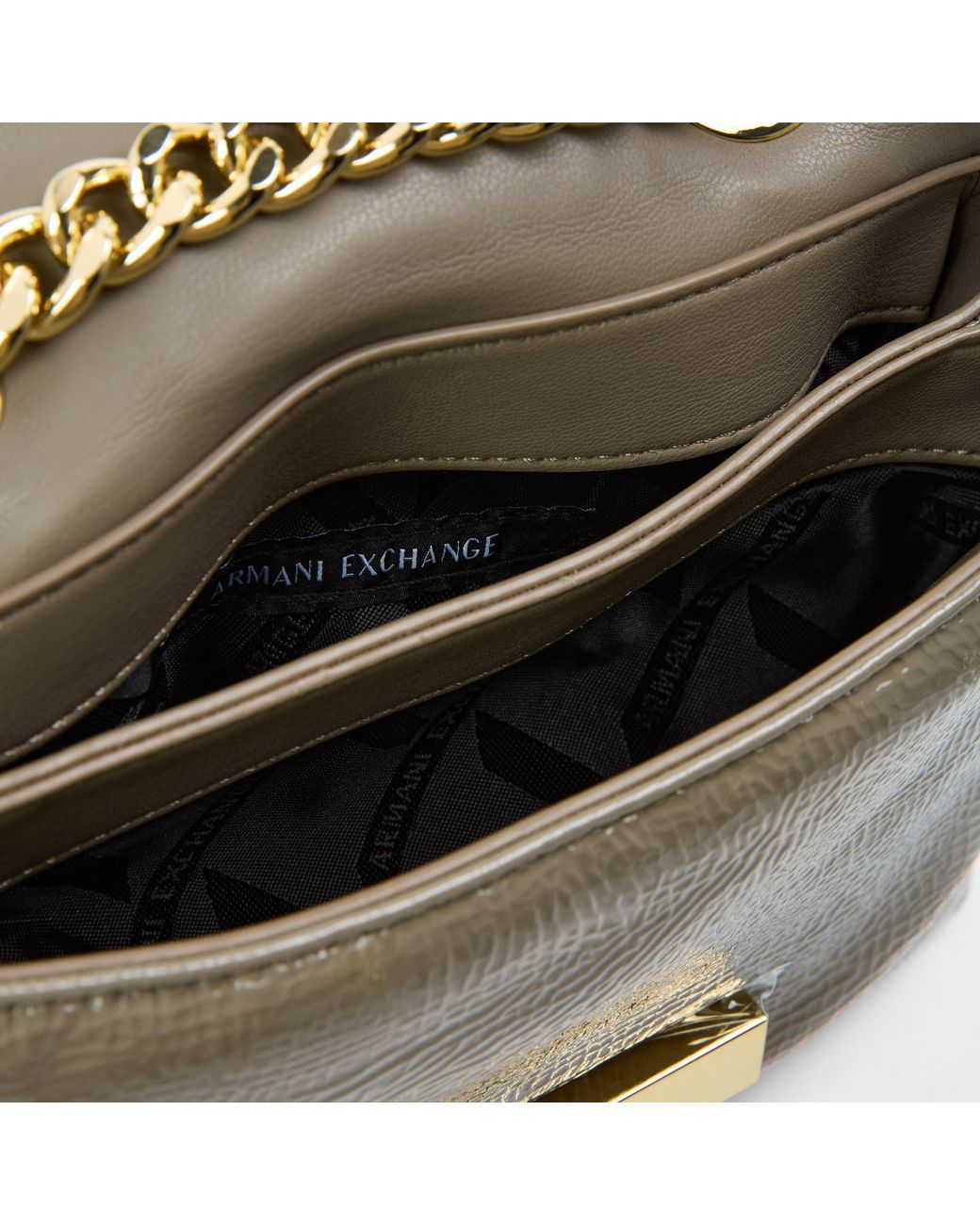 ARMANI EXCHANGE Metallic Mini Crossbody Bag