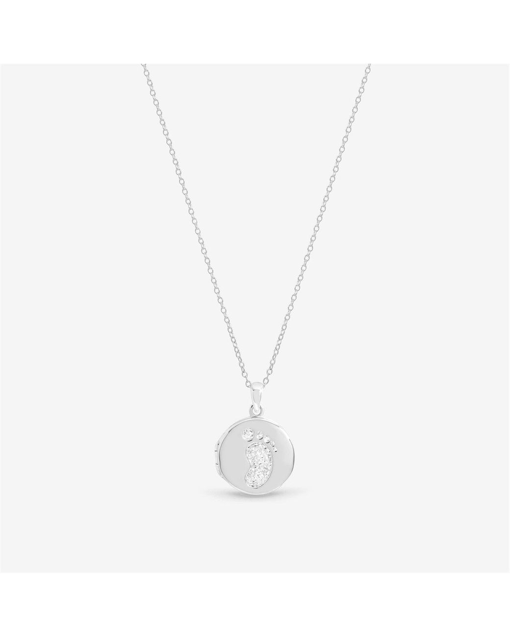 Inicio White Sterling New Baby Locket