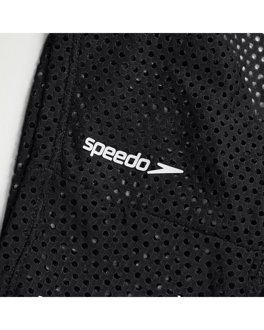 Speedo Black Mesh Crop Top Bikini