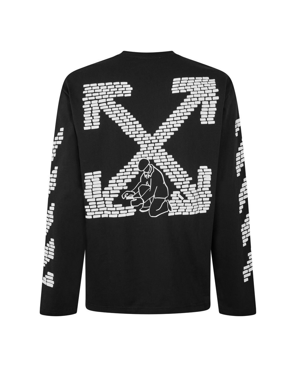 Off-White c/o Virgil Abloh Black Off Long Sleeve T Shirt for men