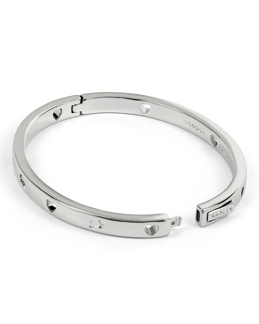 Radley Metallic Plated Heart & Dog Bangle