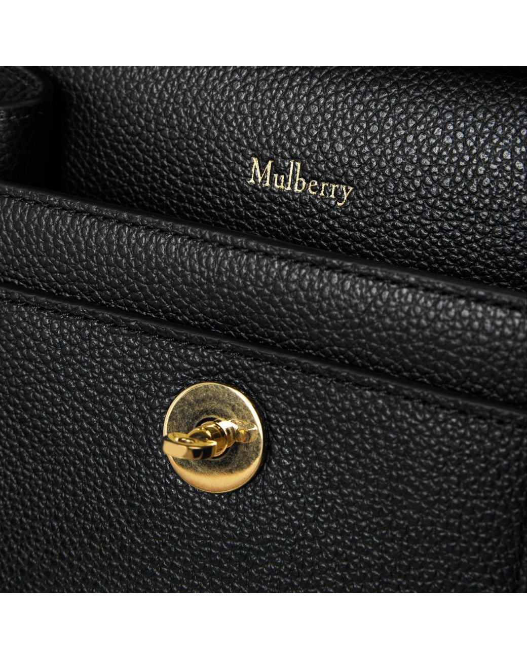 Mulberry Black Small Antony Leather Messenger Bag for men