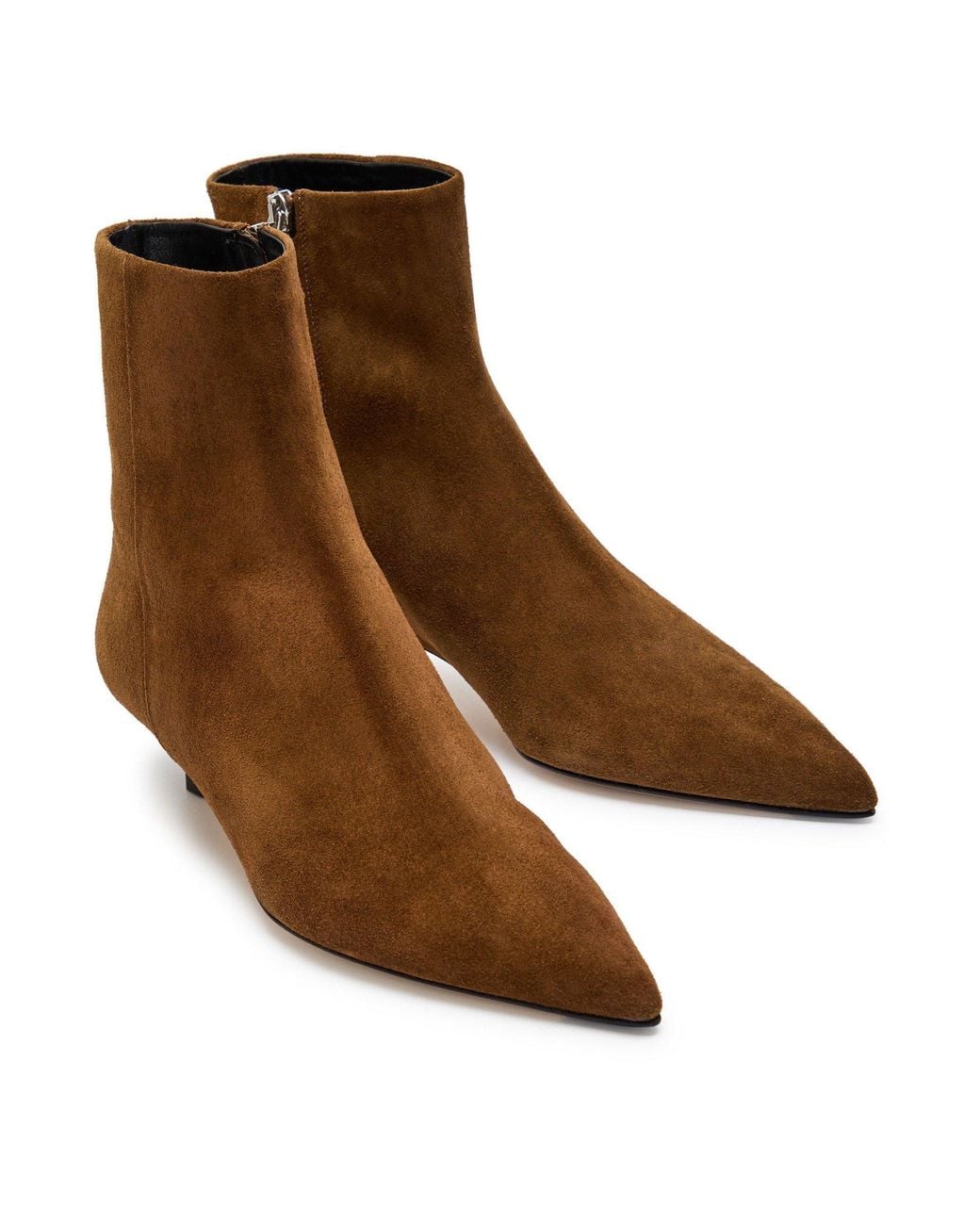 Aeyde Brown Sofie Cow Suede Leather Tobacc