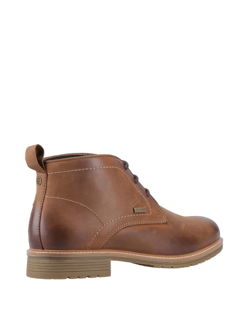 Hunter Brown Jura Waterproof Leather Flat Ankle Boots for men