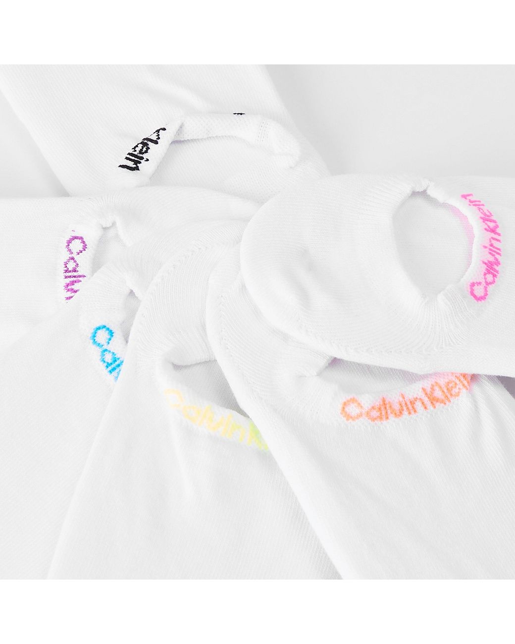 Calvin Klein White Invisible Trainer Socks