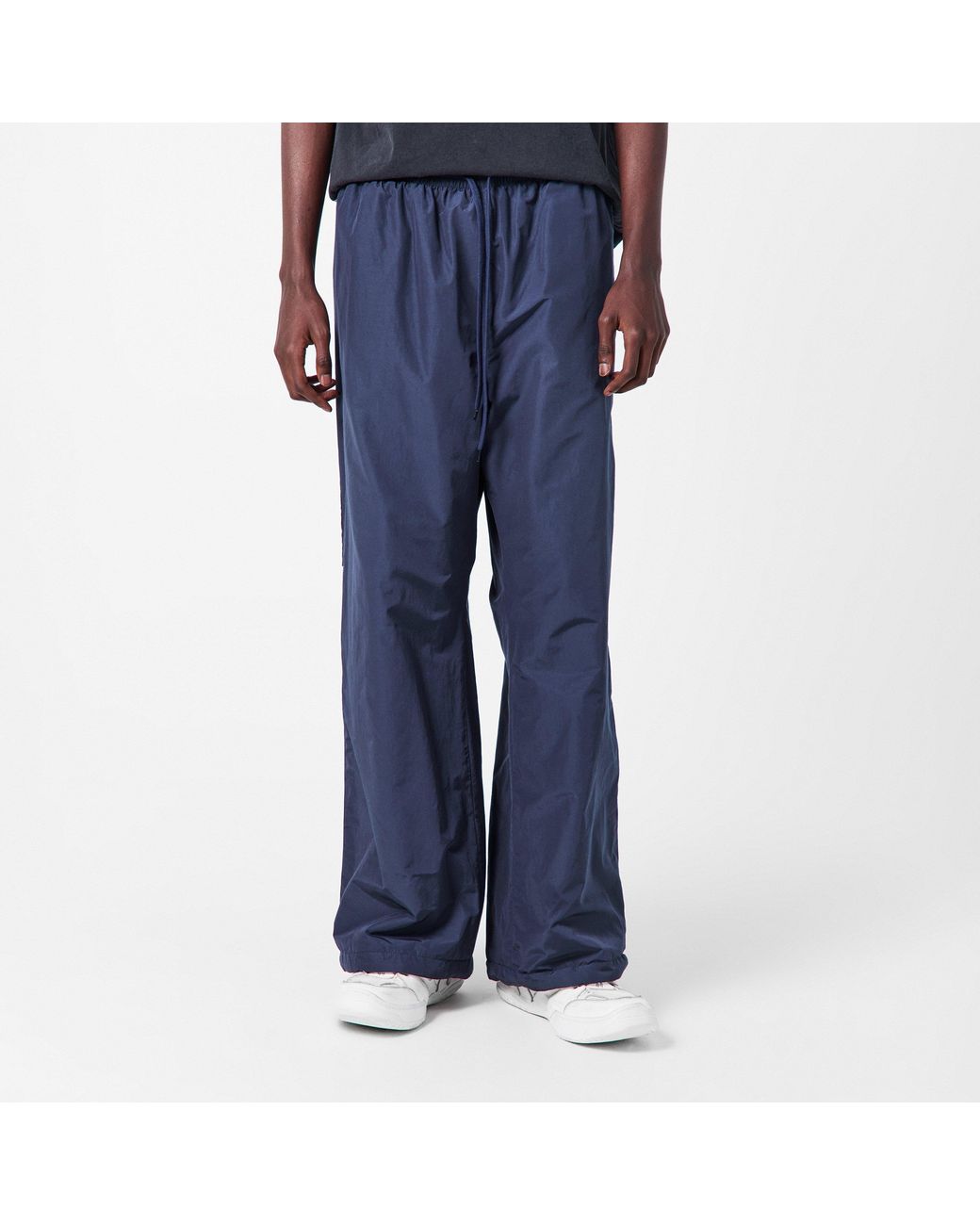 Balenciaga Blue Bal Tech Reverse Relaxed Fit Wide Leg Trousers for men