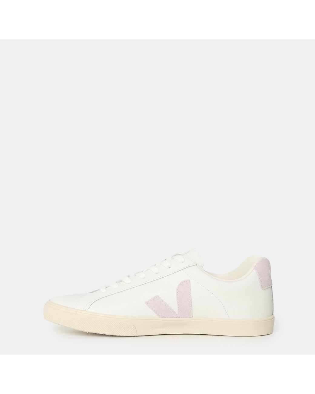 Veja White Esplar Leather Court Trainers