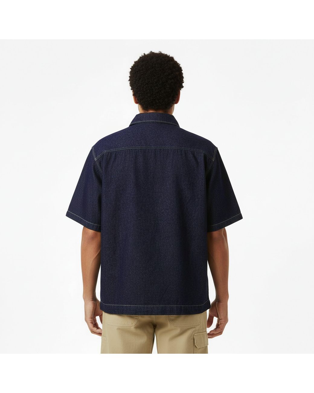 Dickies Blue Plain Short Sleeve Shirt for men