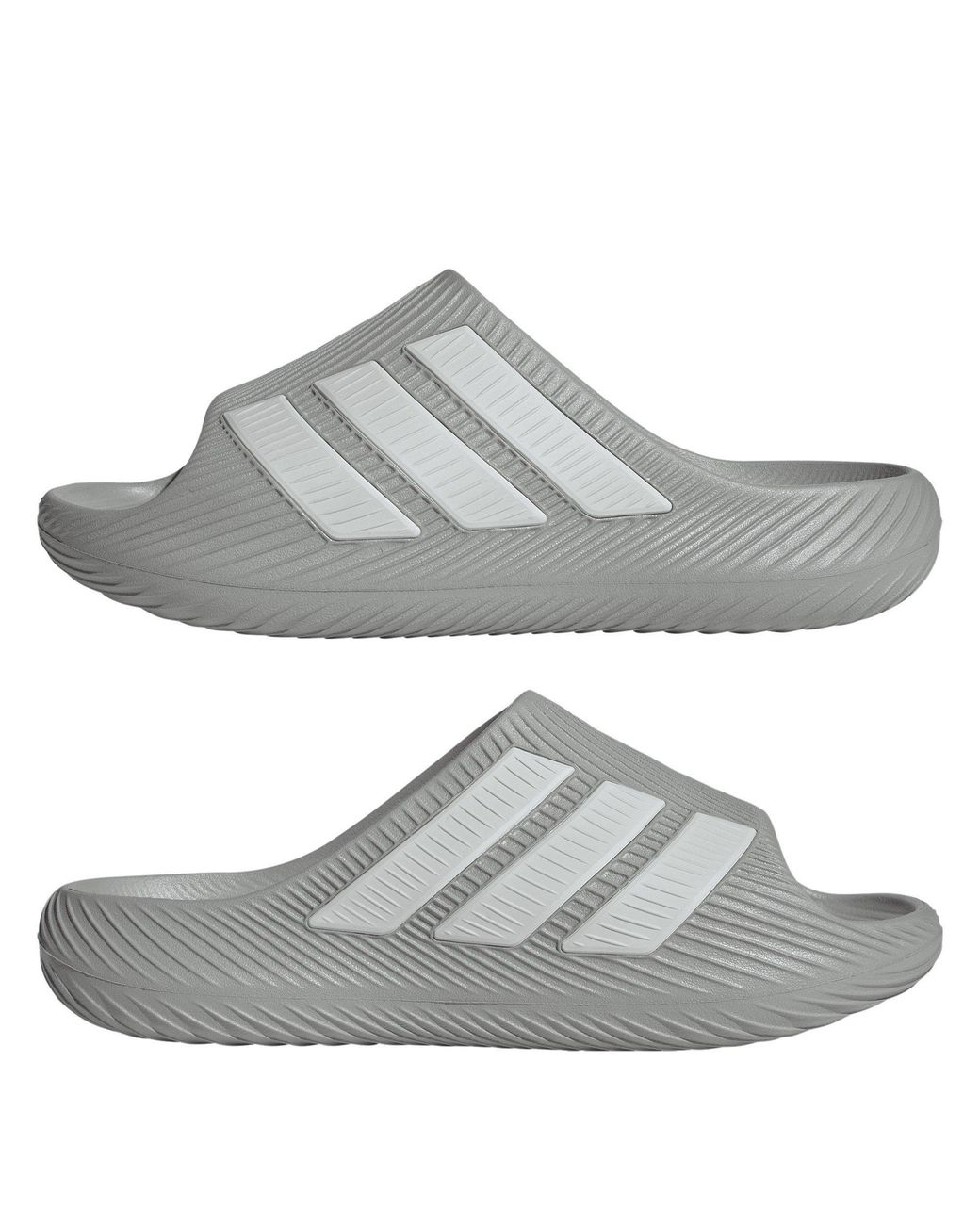 Adidas Gray Pool Sliders for men
