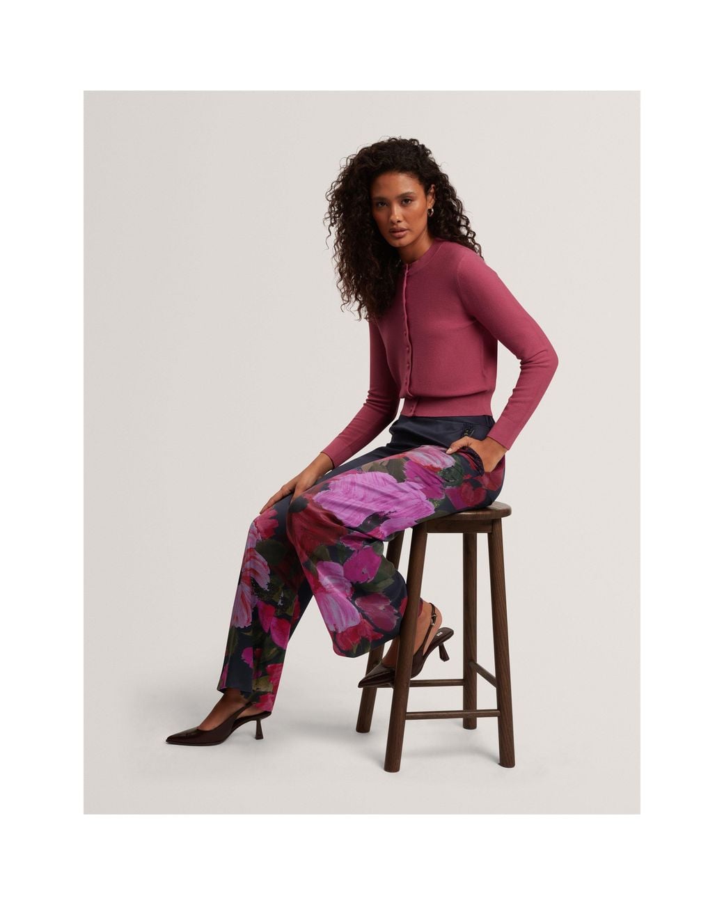 Ted Baker Blue Ted Wide Leg Trouser Ld71