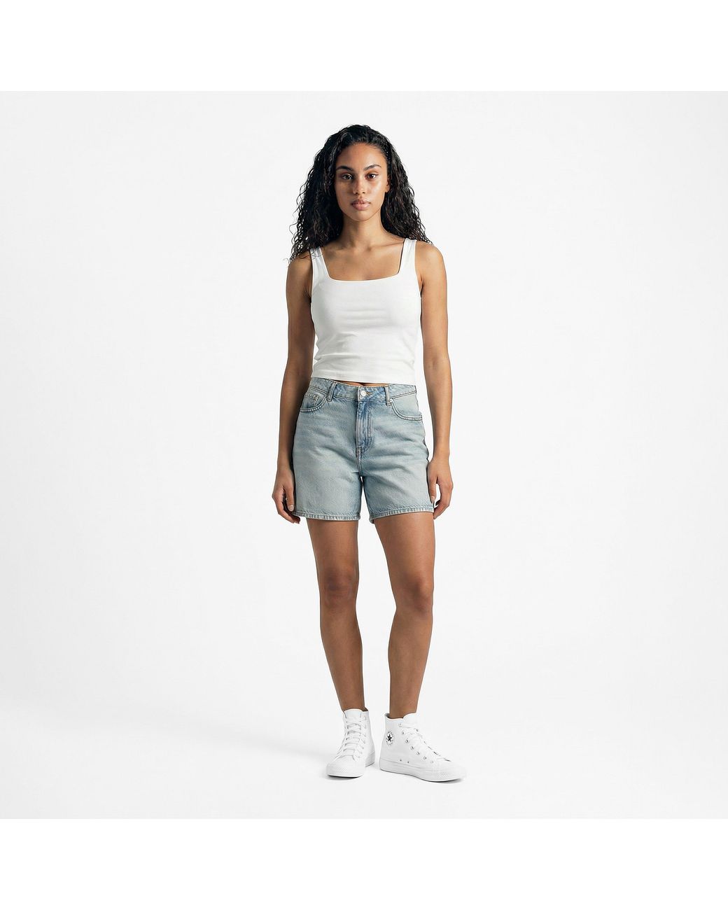 Converse White Canvas High-Top Trainers for men