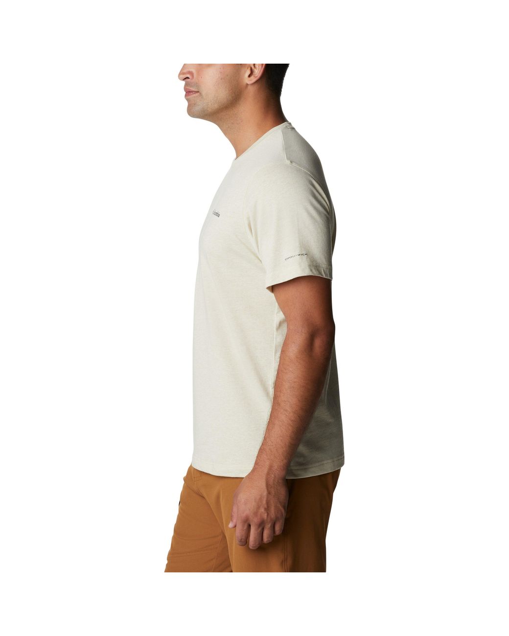 Columbia White Short Sleeve Performance T-Shirt for men