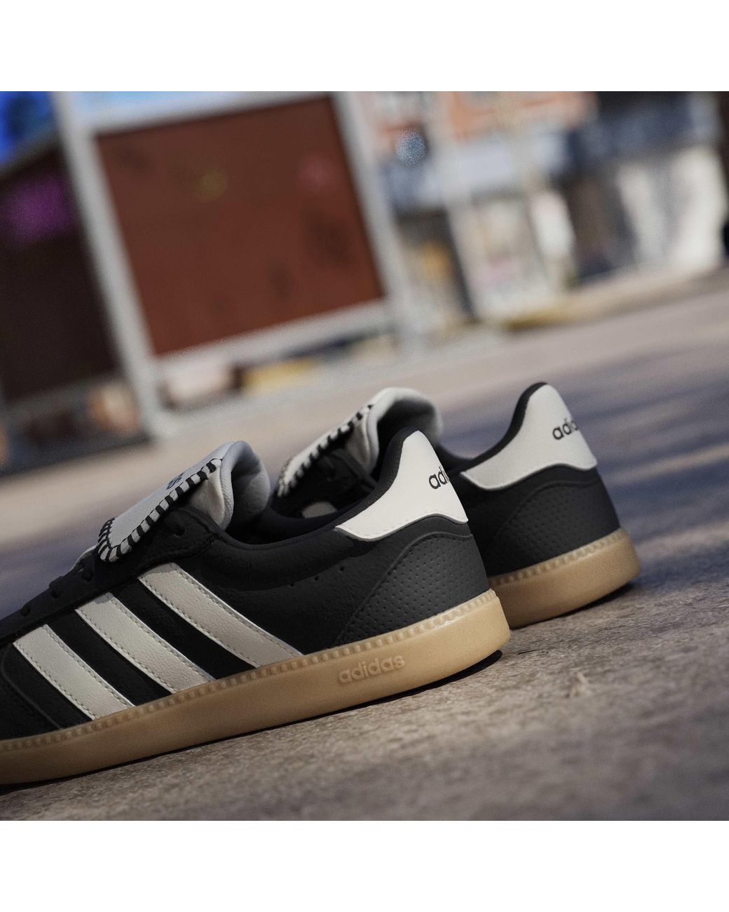 Adidas Blue Breaknet Sleek Suede Low-Top Trainers