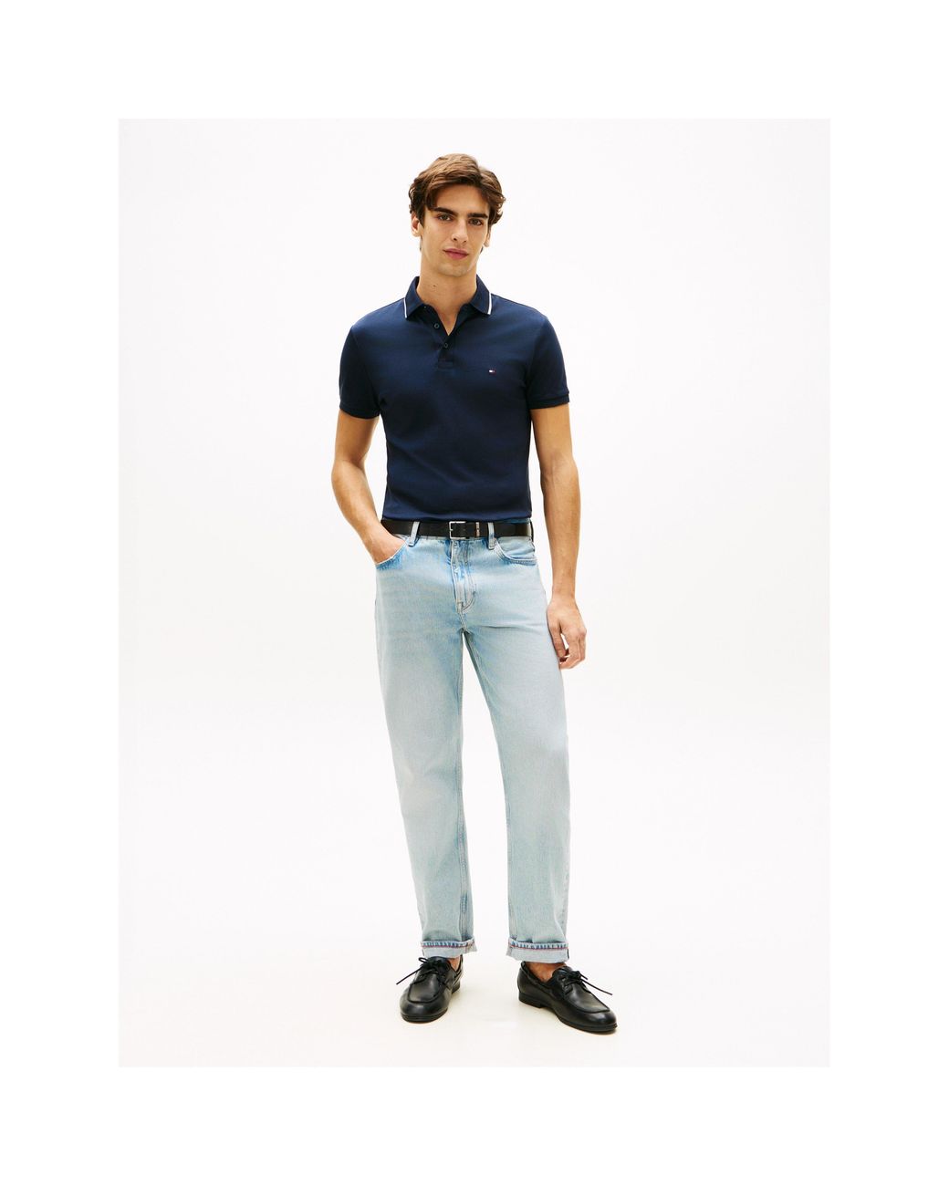 Tommy Hilfiger Blue Short Sleeve Polo Shirt for men