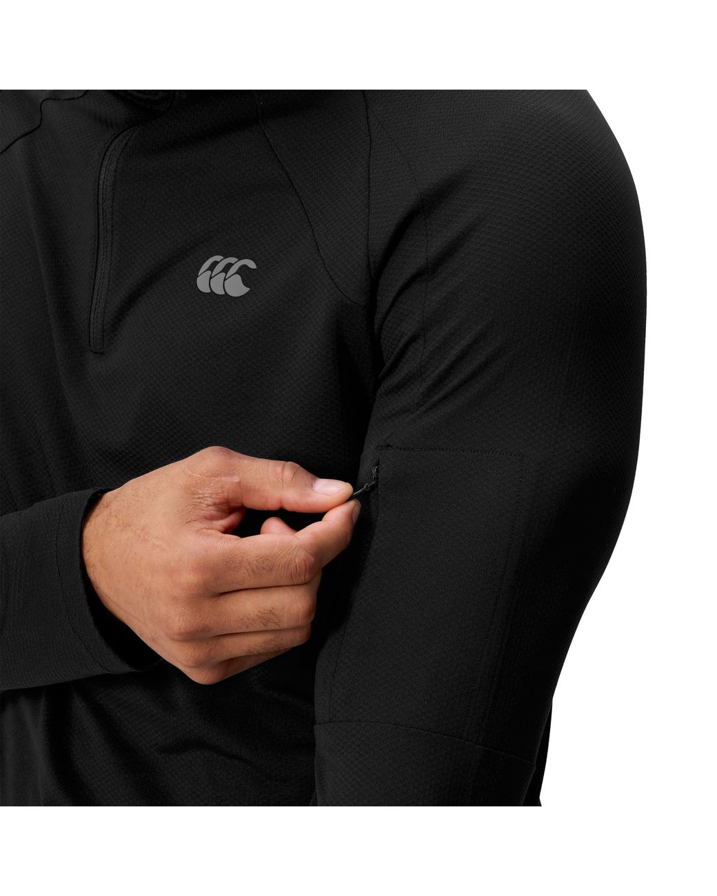 Canterbury Black Tempo Long Sleeve T-Shirt for men