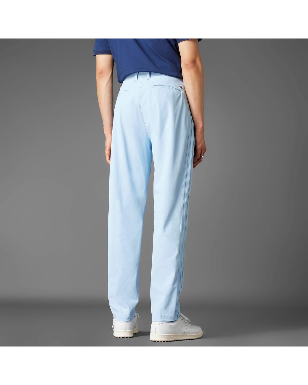 Adidas Blue F Pleat Golf Trousers for men