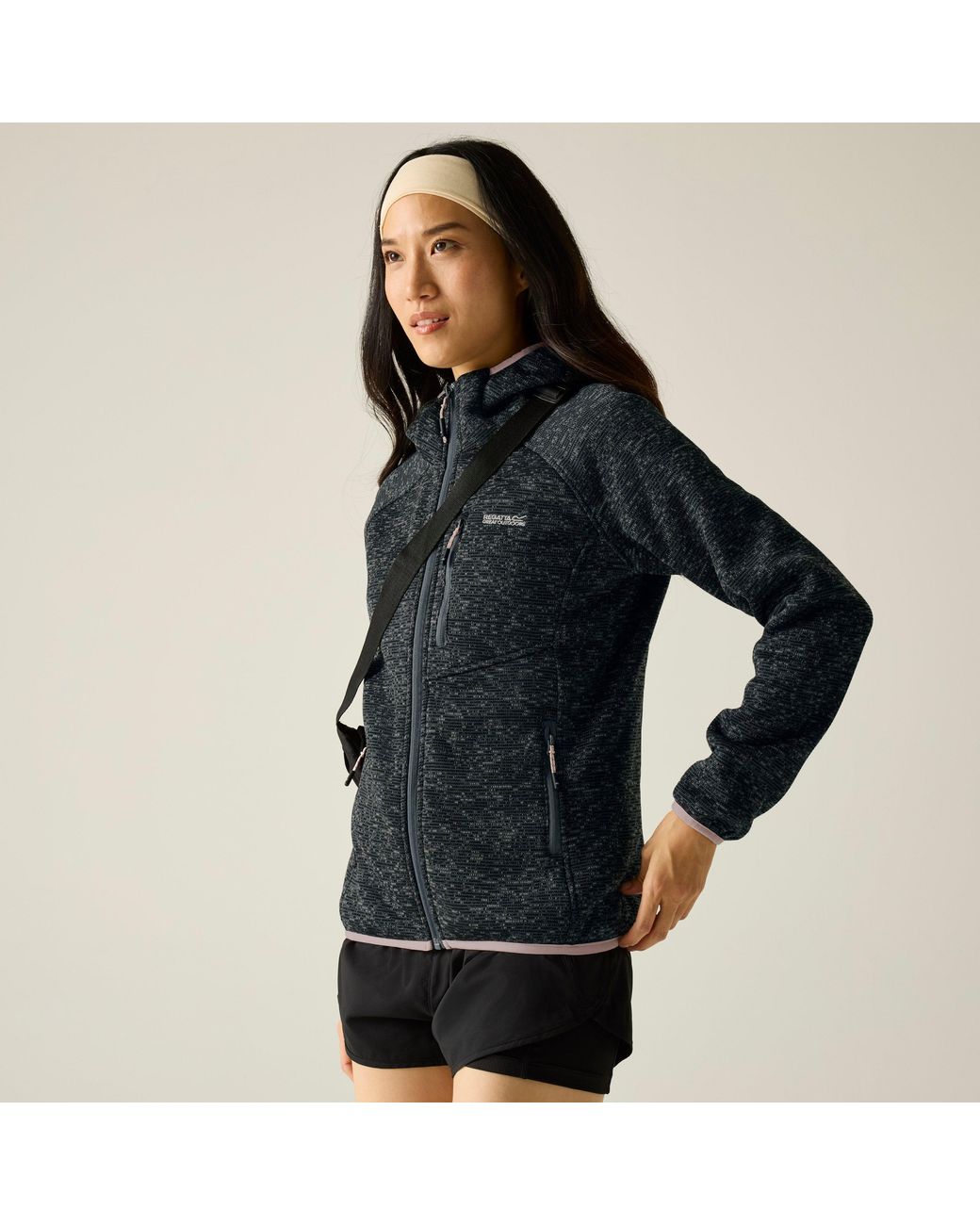 Regatta Blue Newhill Hooded Fleece