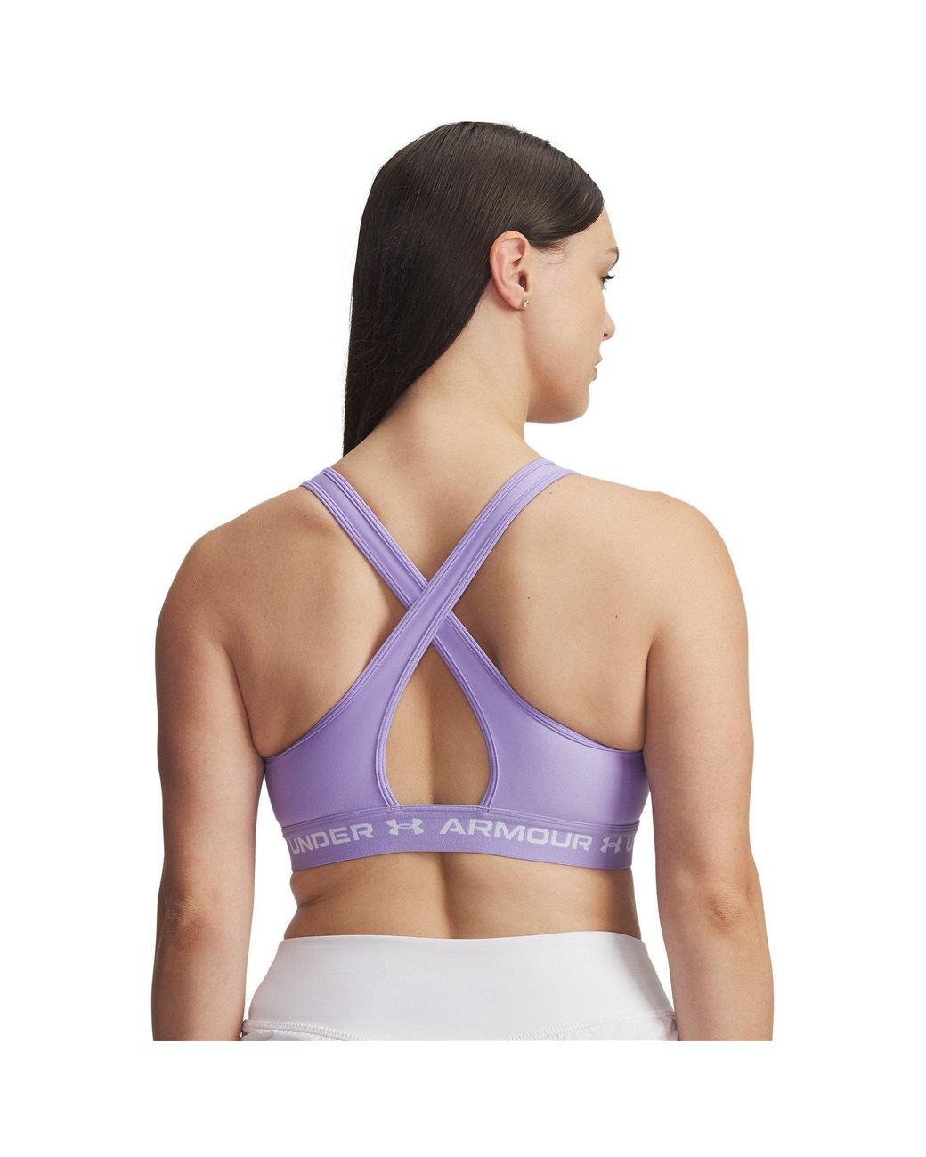 Under Armour Purple Crossbodyack Medium Impact Sports Bra
