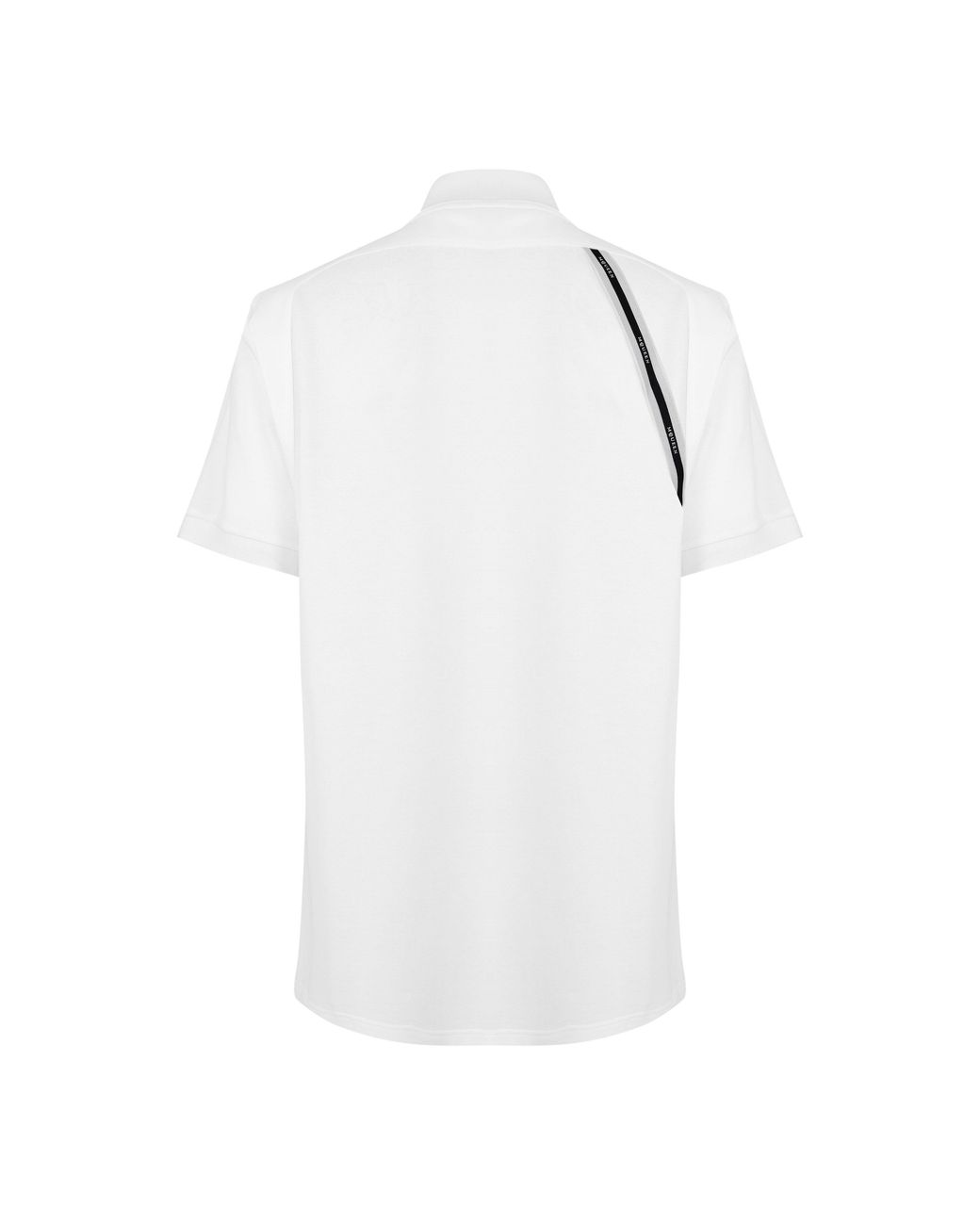 McQueen White Harness Cotton Short-Sleeve Polo for men