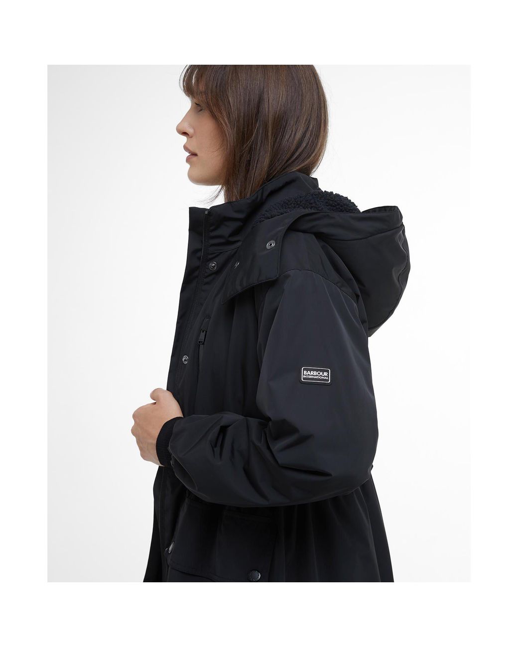Barbour Black Kaylee Insulated Showerproof Rain Anorak