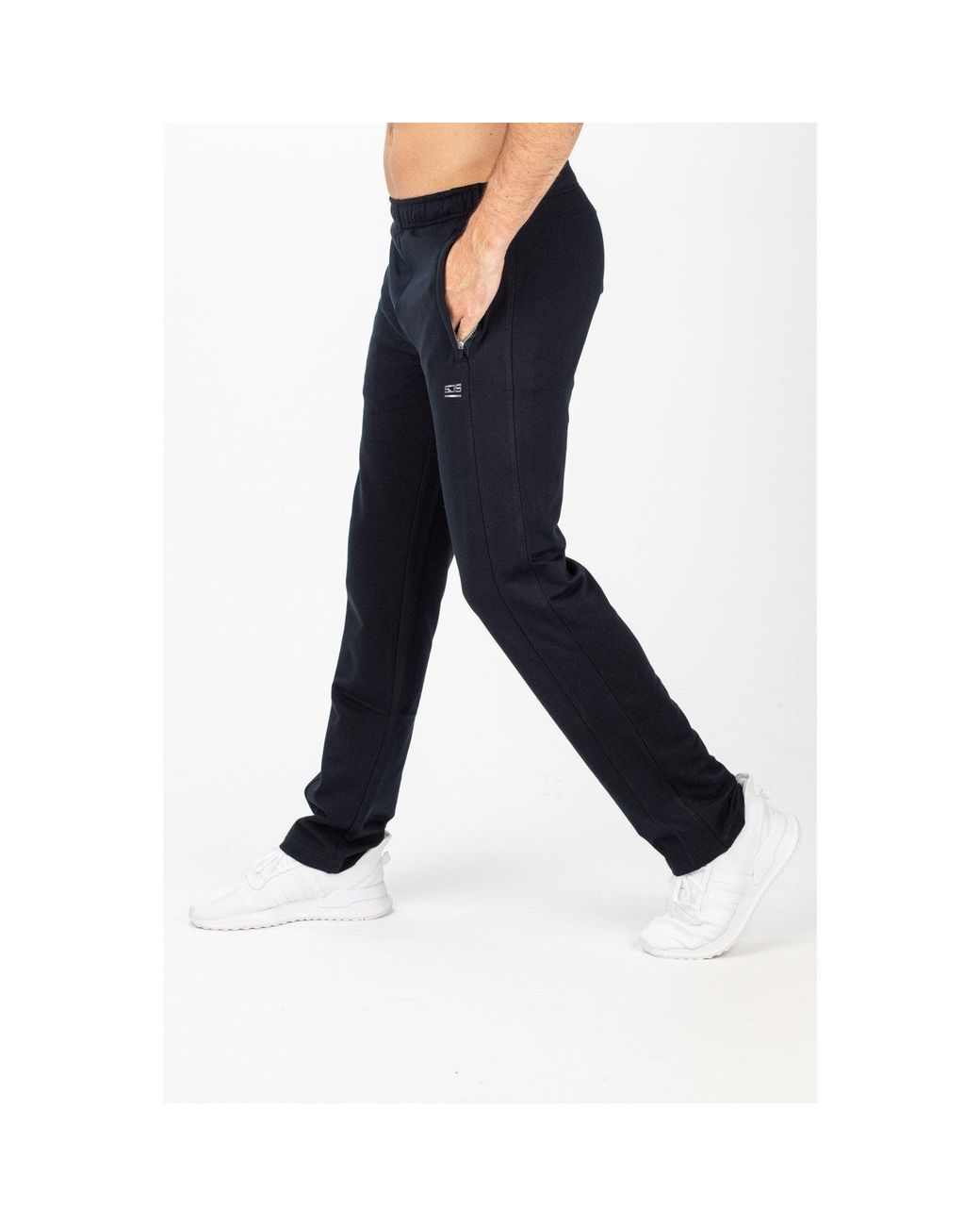 Sjeng Sports Blue Auckland Performance Tracksuit Bottoms for men