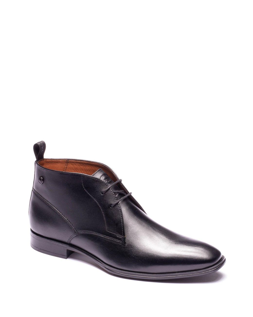Base London Blue Archer Leather Chukka Boots for men
