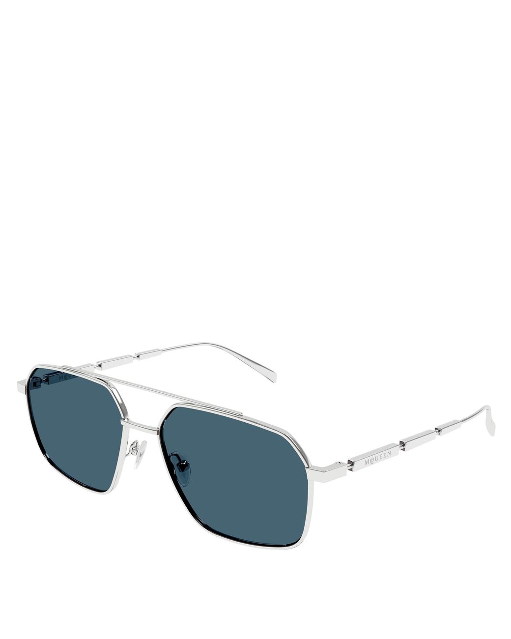 McQueen Blue Mcqueen Am0477S Aviator Sunglasses for men