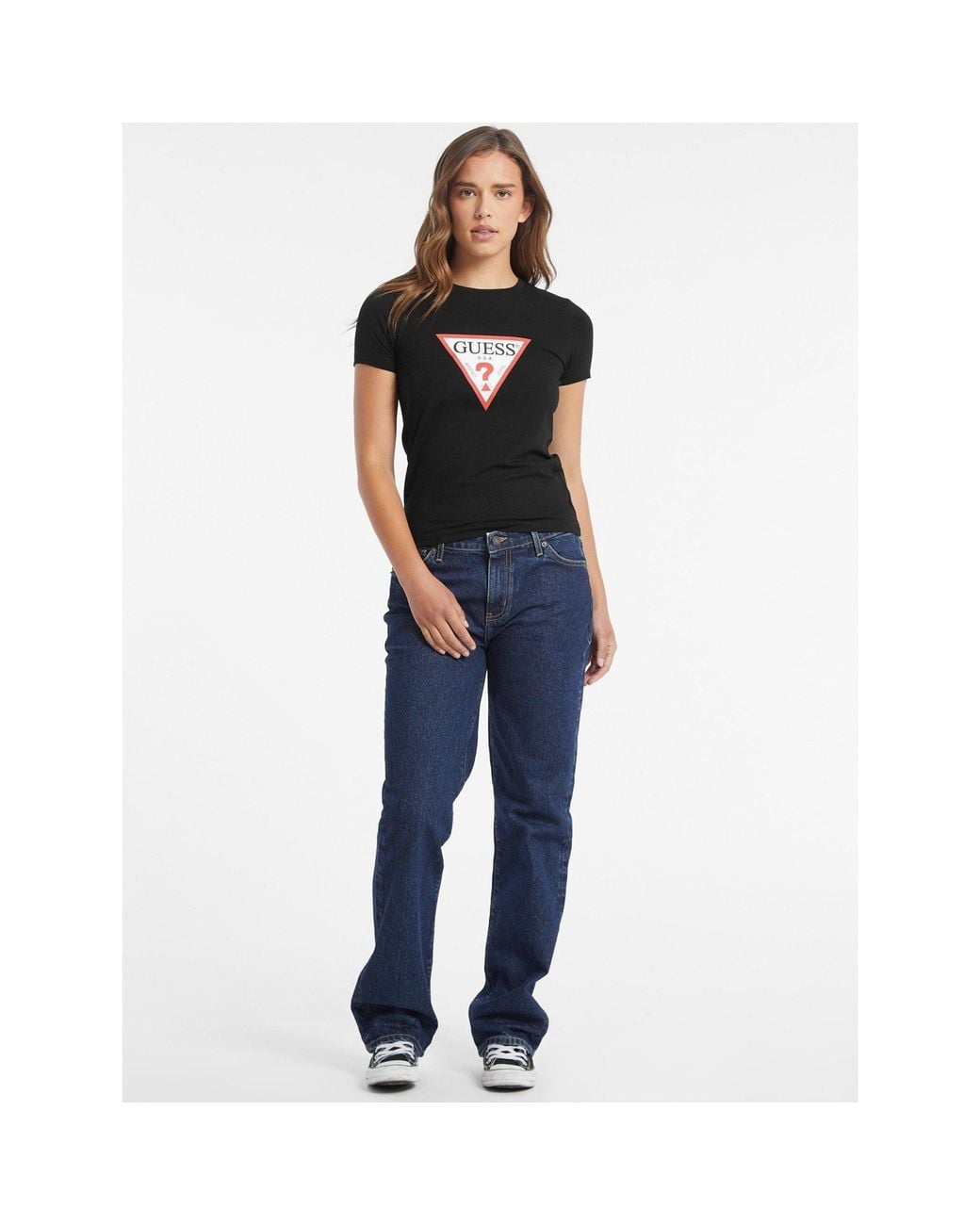 Guess Blue Tri Icon Tee