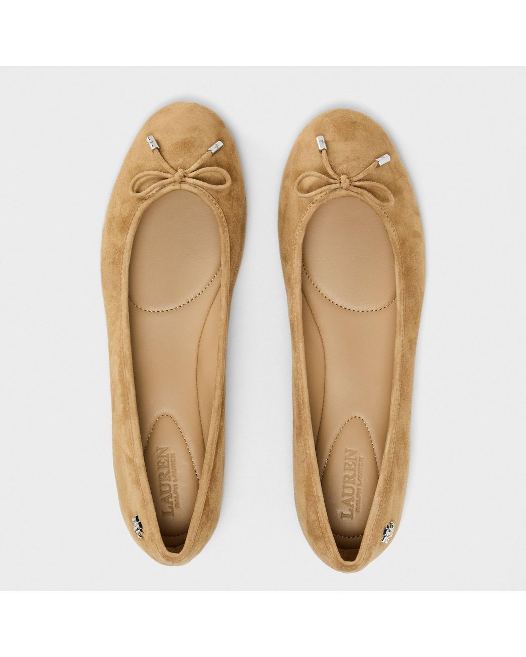 Ralph Lauren Brown Jayna Ballet Pumps