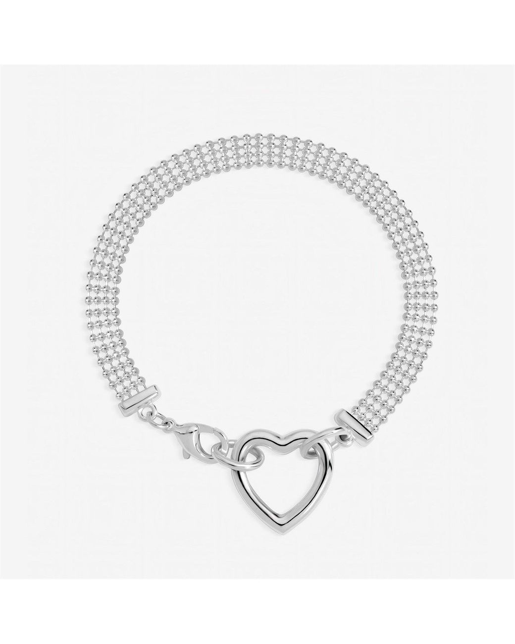 Inicio Metallic Sterling Plated Heart Bracelet