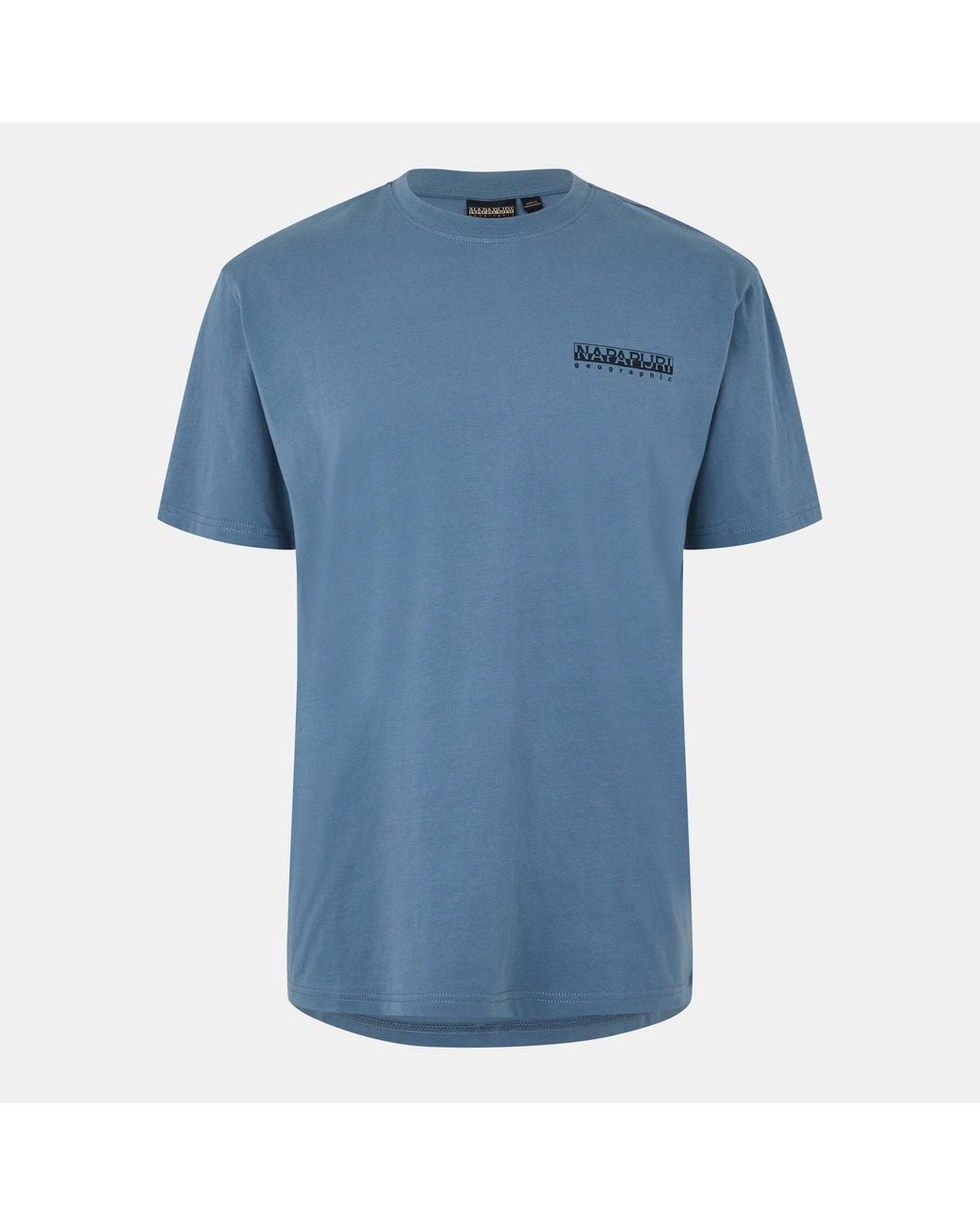 Napapijri Blue Graphic T-Shirt for men