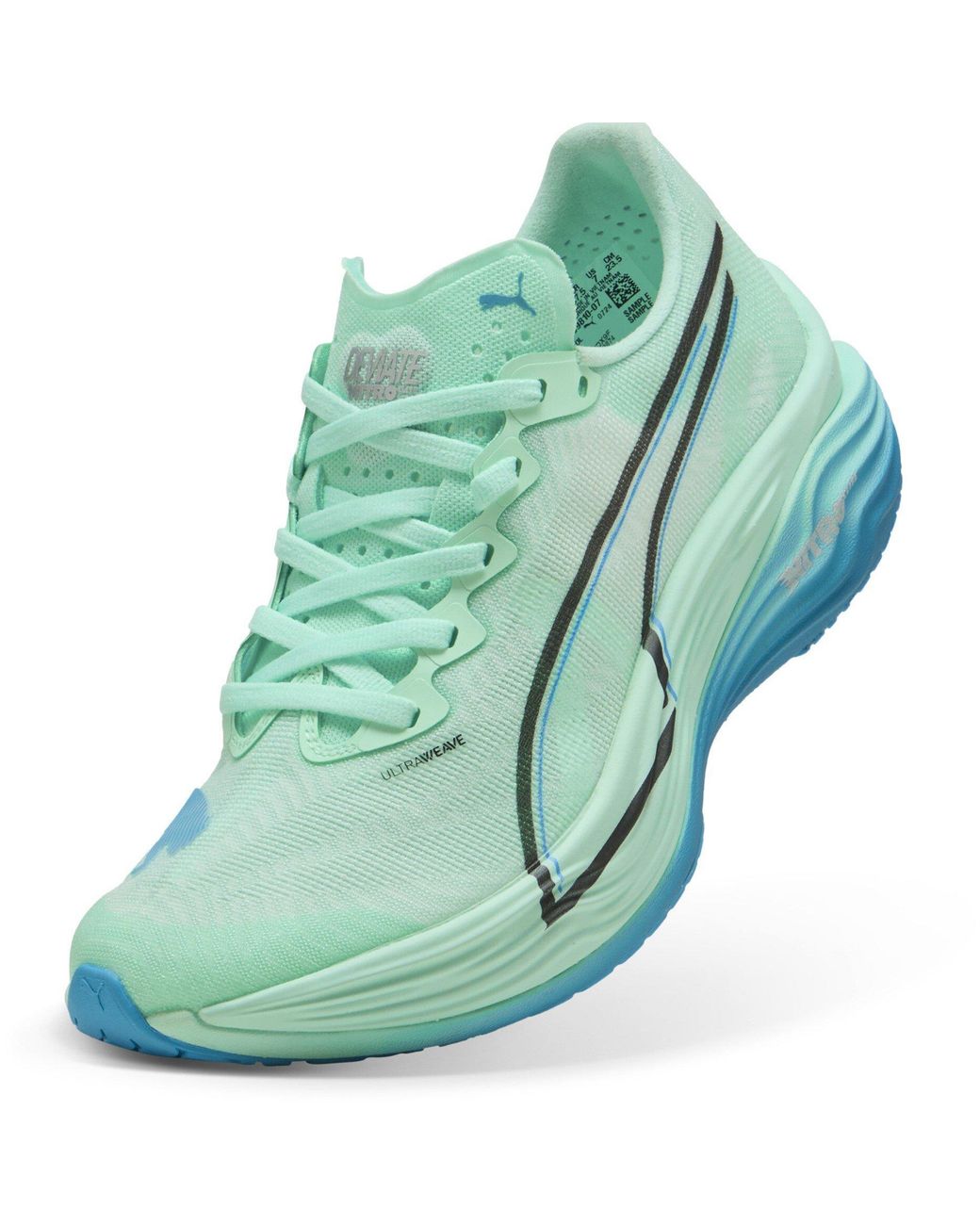 PUMA Green Deviate Nitro Elite 3 Road Running Shoes
