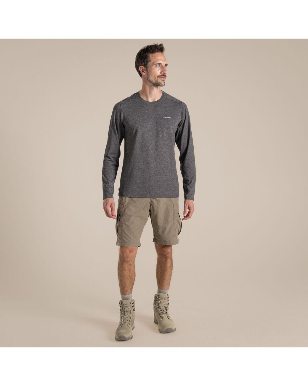 Craghoppers Natural Nosilife Iii Quick-Drying Cargo Trail Shorts for men
