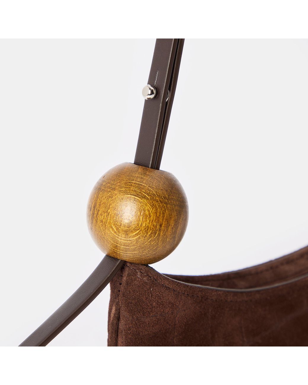 Jacquemus Brown Beaded Cotton Le Bisou Perle Shoulder Bag
