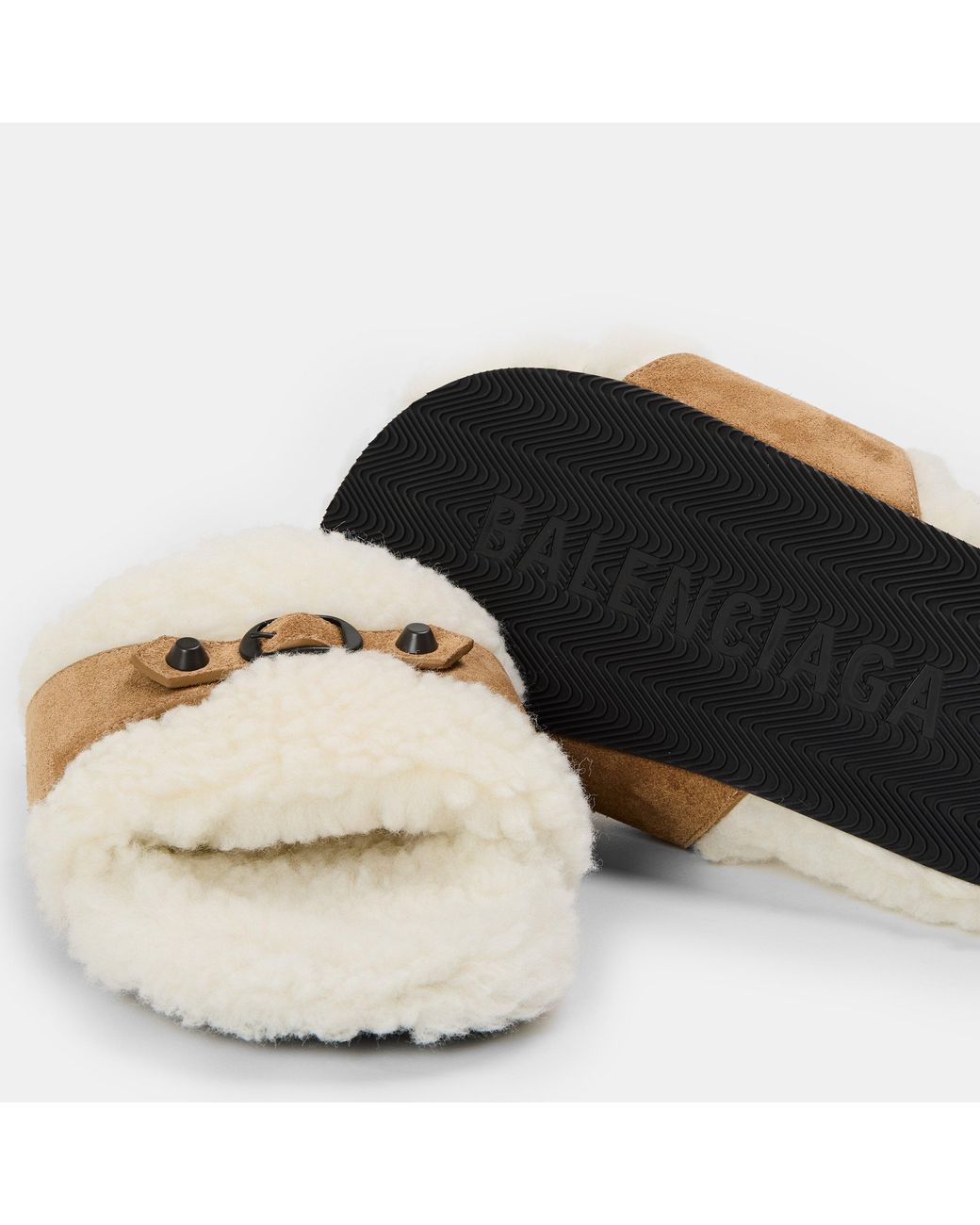 Balenciaga Brown Bal Alaska Slider Slippers