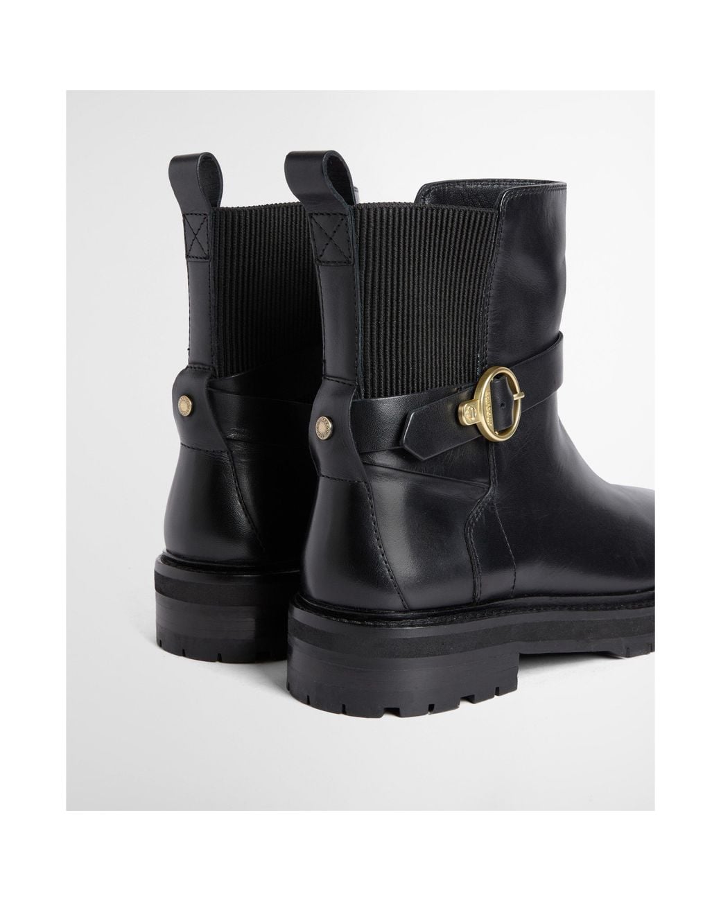 Barbour Black Alexandra Modern Heritage Leather Chelsea Boots