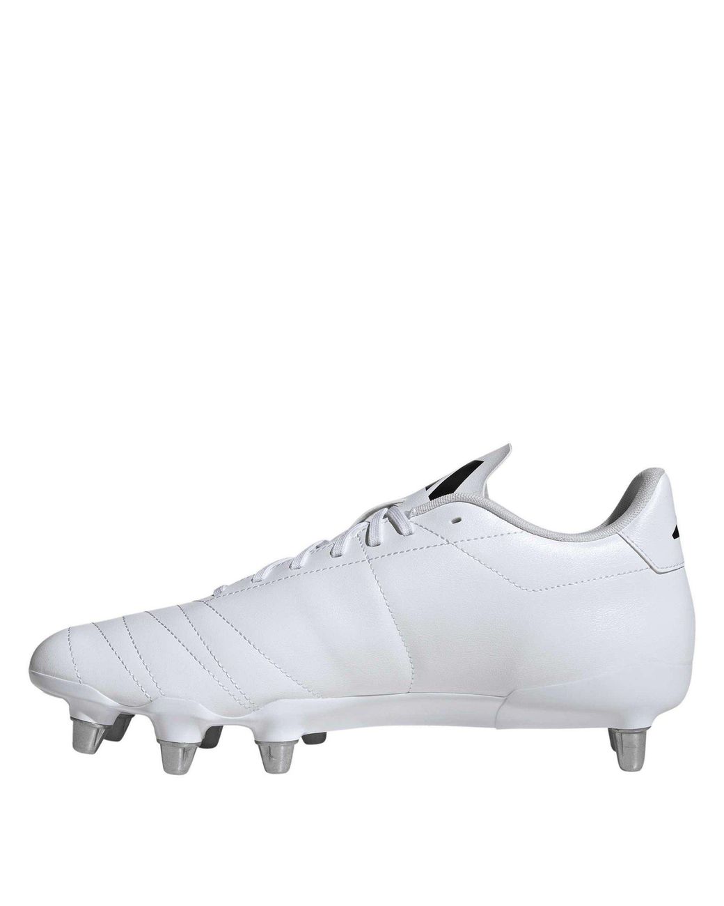 Adidas White Kakari Adults Soft Ground Rugby Boots for men