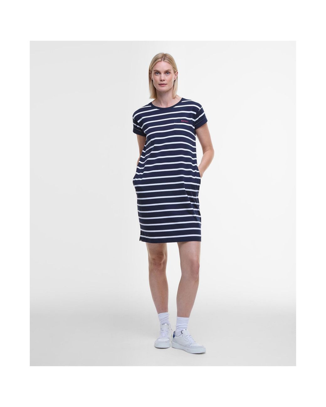 Barbour Blue Otterburn Stripe Dress