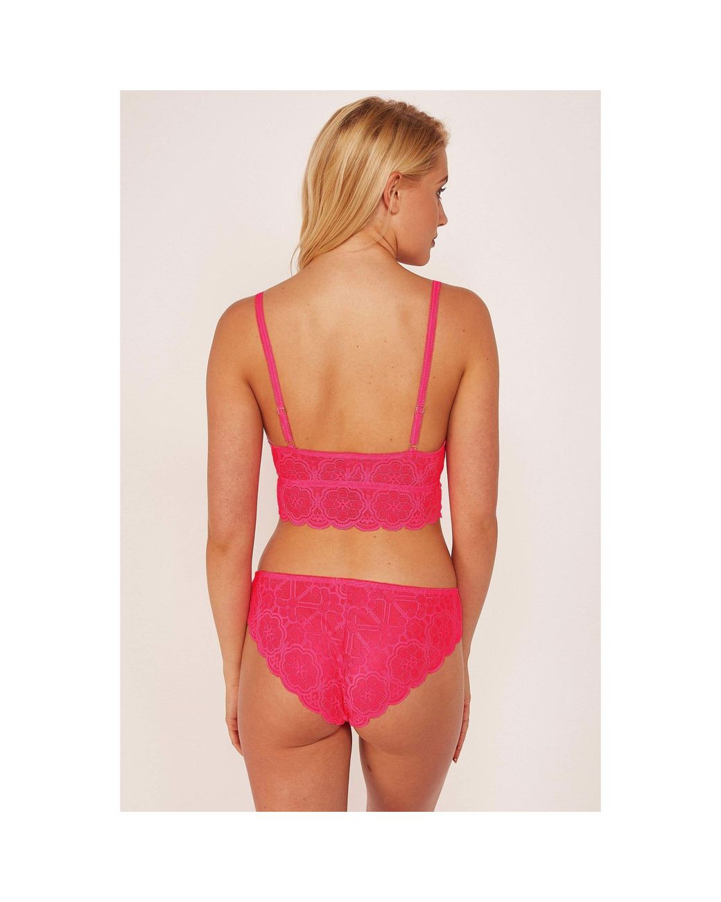 Wolf & Whistle Green Wolf & Whistle Ariana Lace Neon Brief