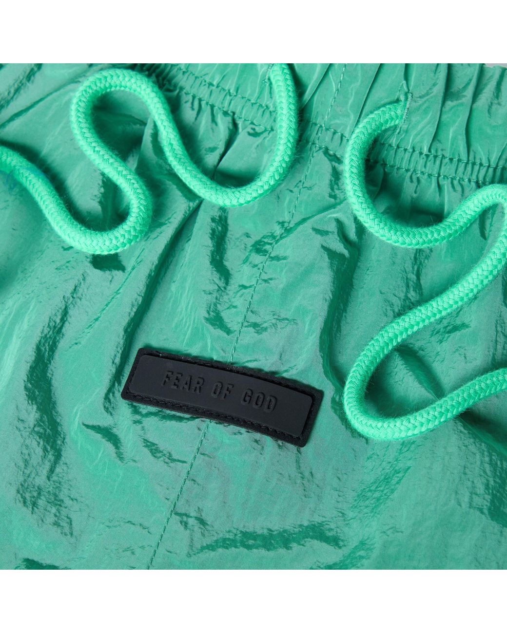 Fear Of God Green Adults Fleece Jogger Shorts