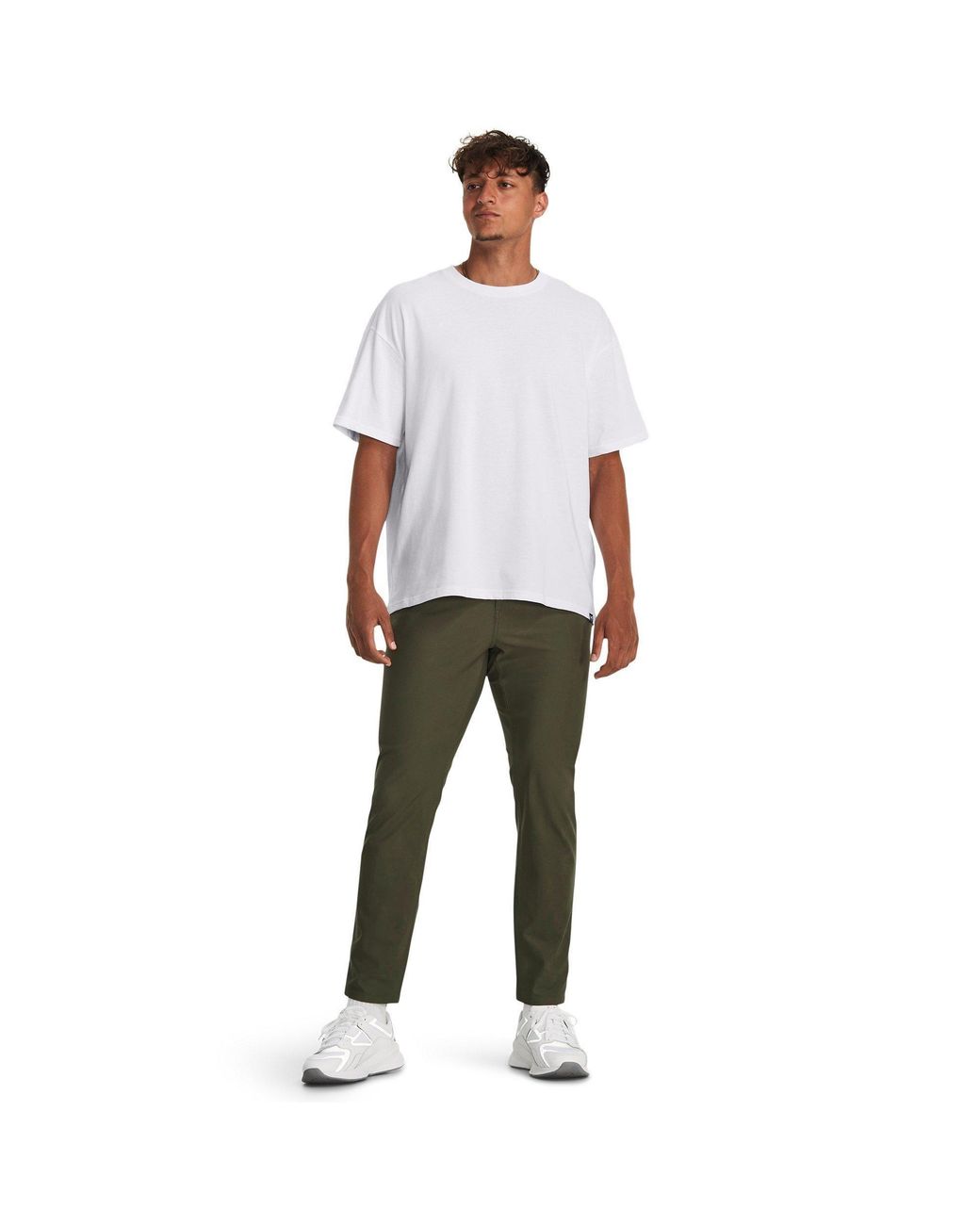 Under Armour White Short-Sleeve Performance Gym Top for men