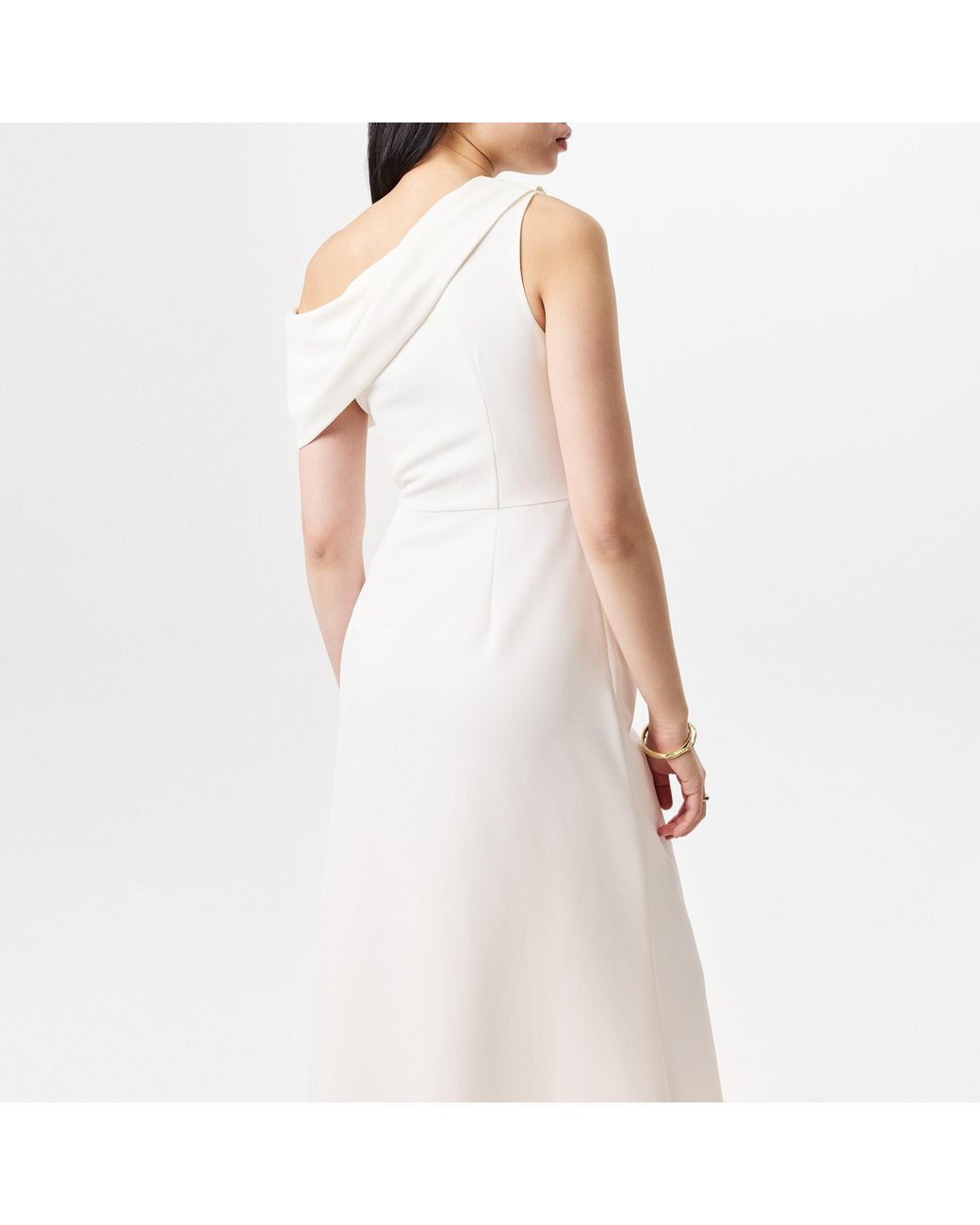 Jarlo White Annalee Floor-Length Ball Gown