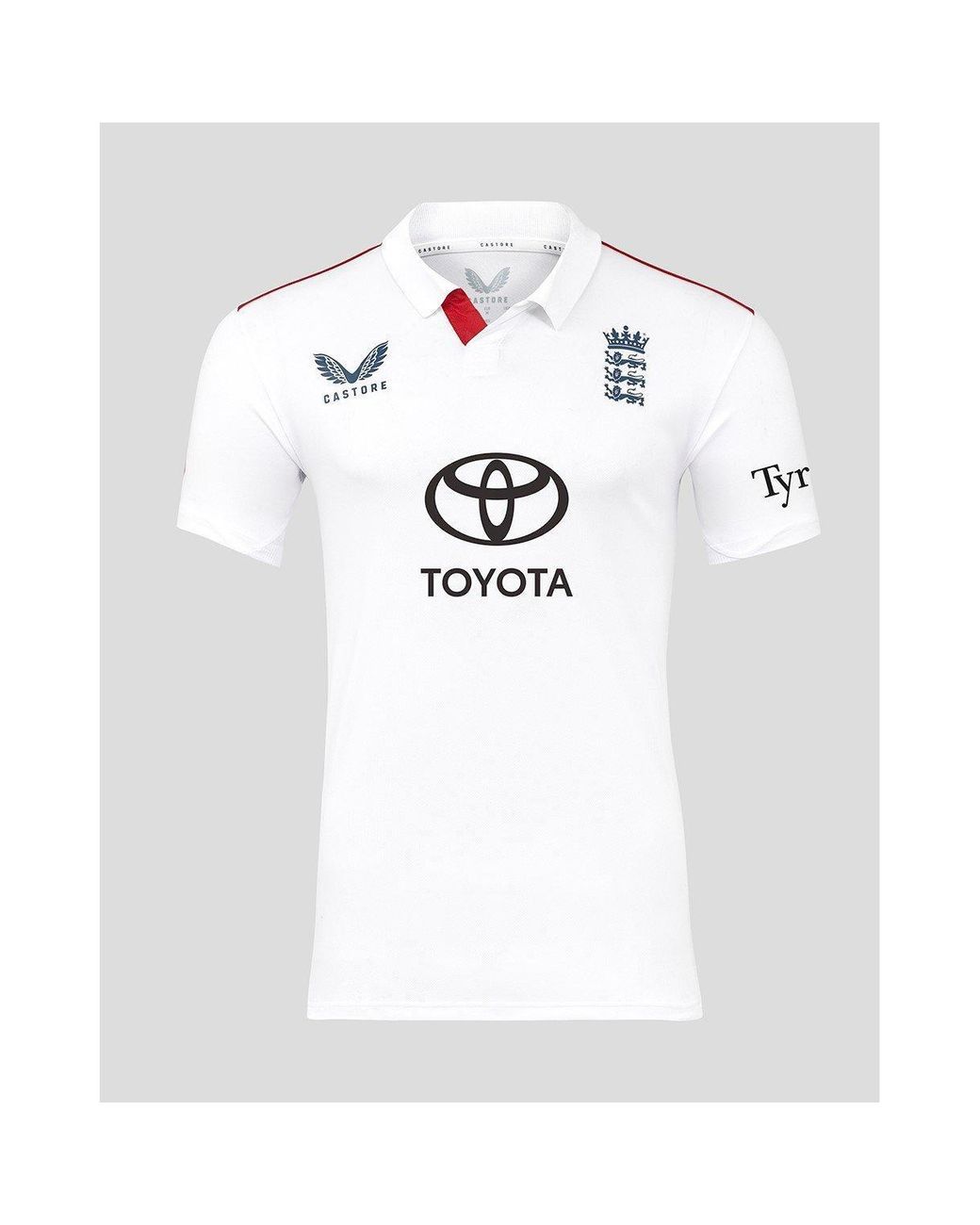 Castore White 26/27 England Cricket Test Shirt for men
