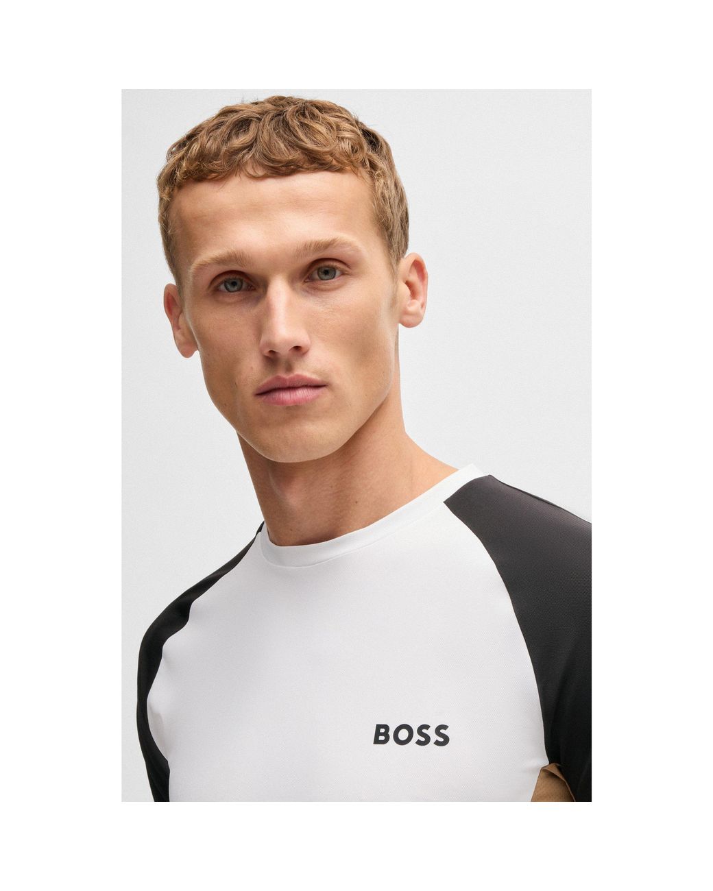 Boss Black Performance Pique Short Sleeve Tennis T-Shirt for men