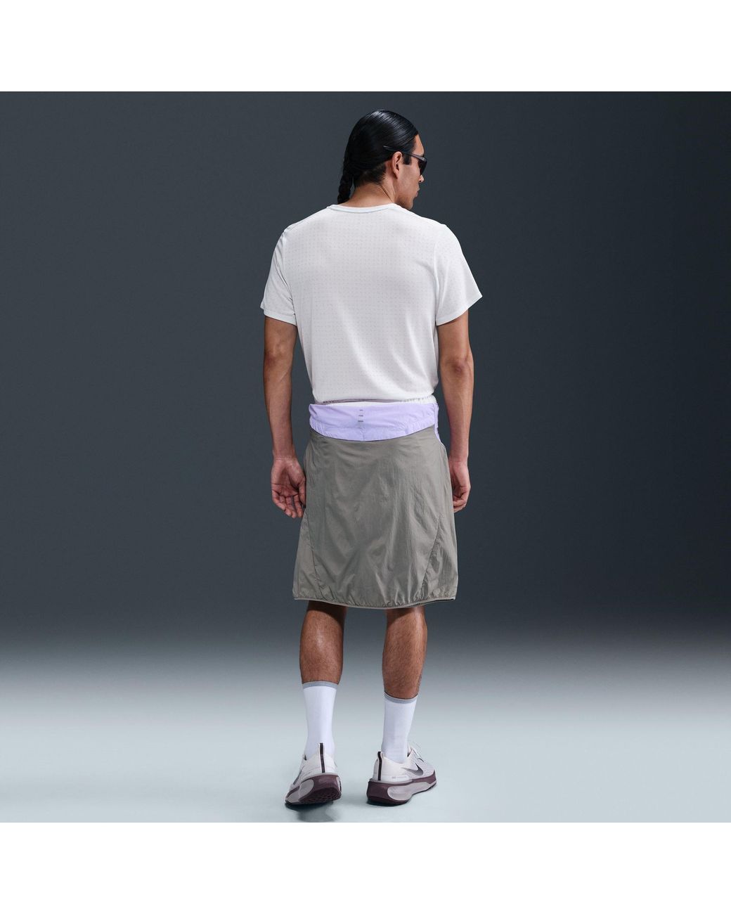 Nike White Short Sleeve Performance Running Top for men