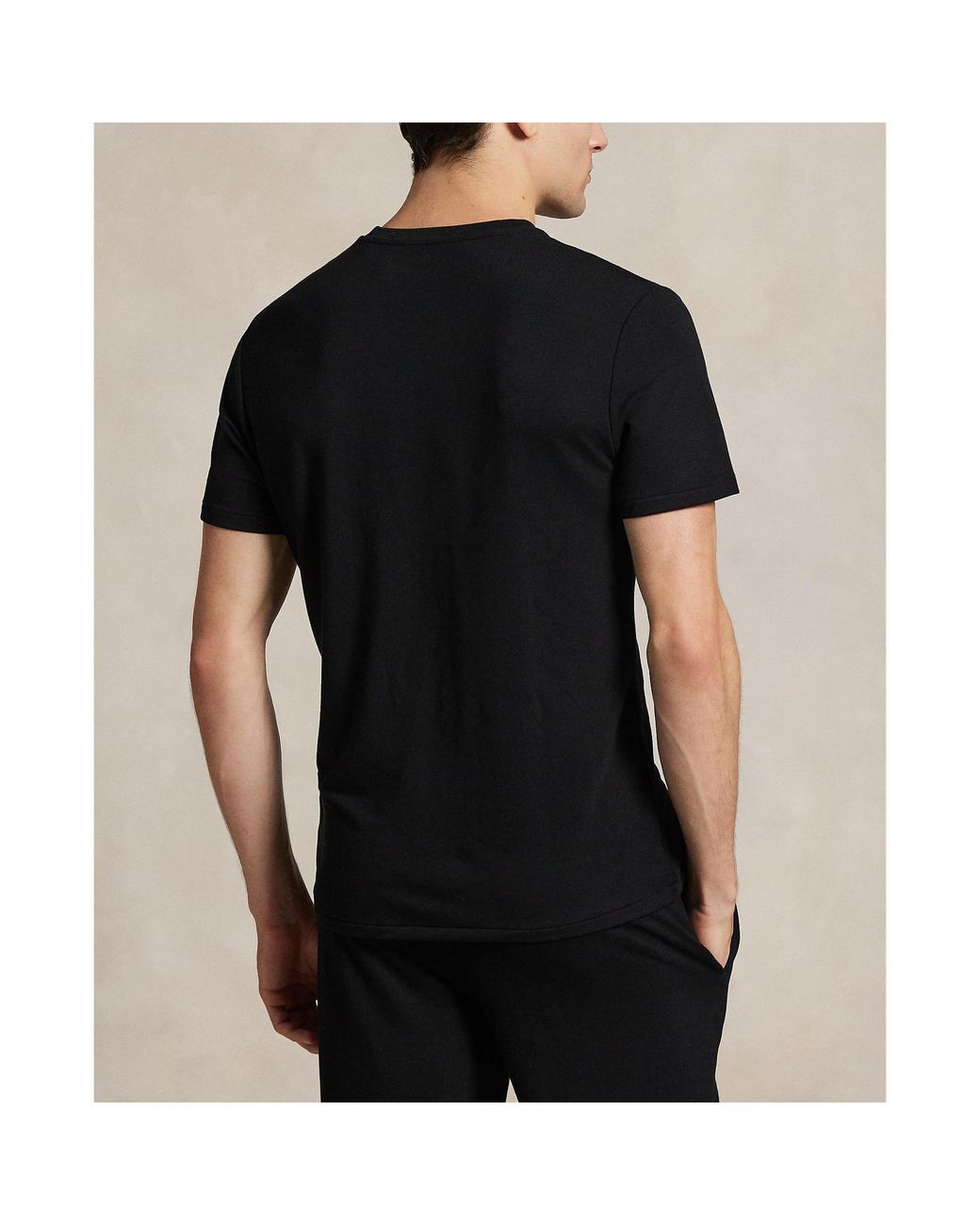 Polo Ralph Lauren Black Puck Logo T-Shirt for men