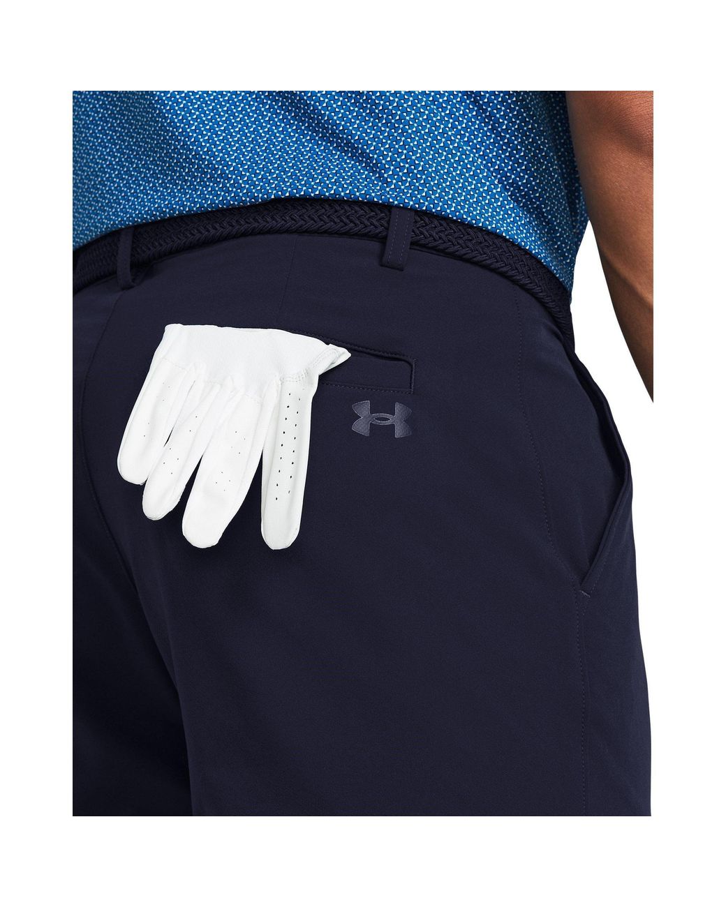 Under Armour Blue Matchplay Tapered Shorts for men