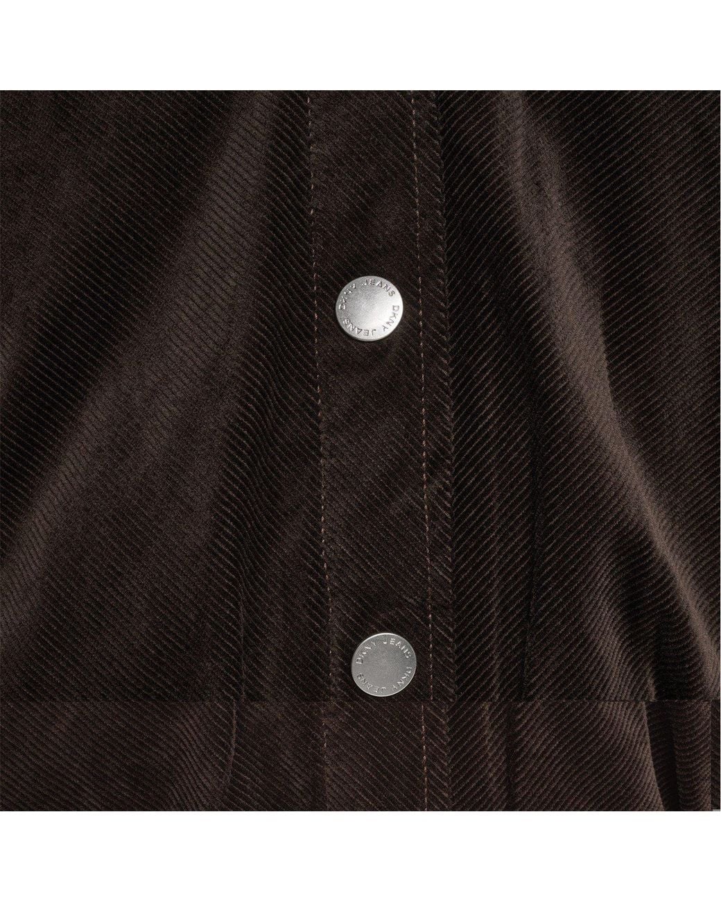 DKNY Black Corduroy Bubble Jacket